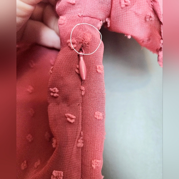 Lulu's next to you ruffle dress NWT swiss dot size medium new with tags - Picture 12 of 13